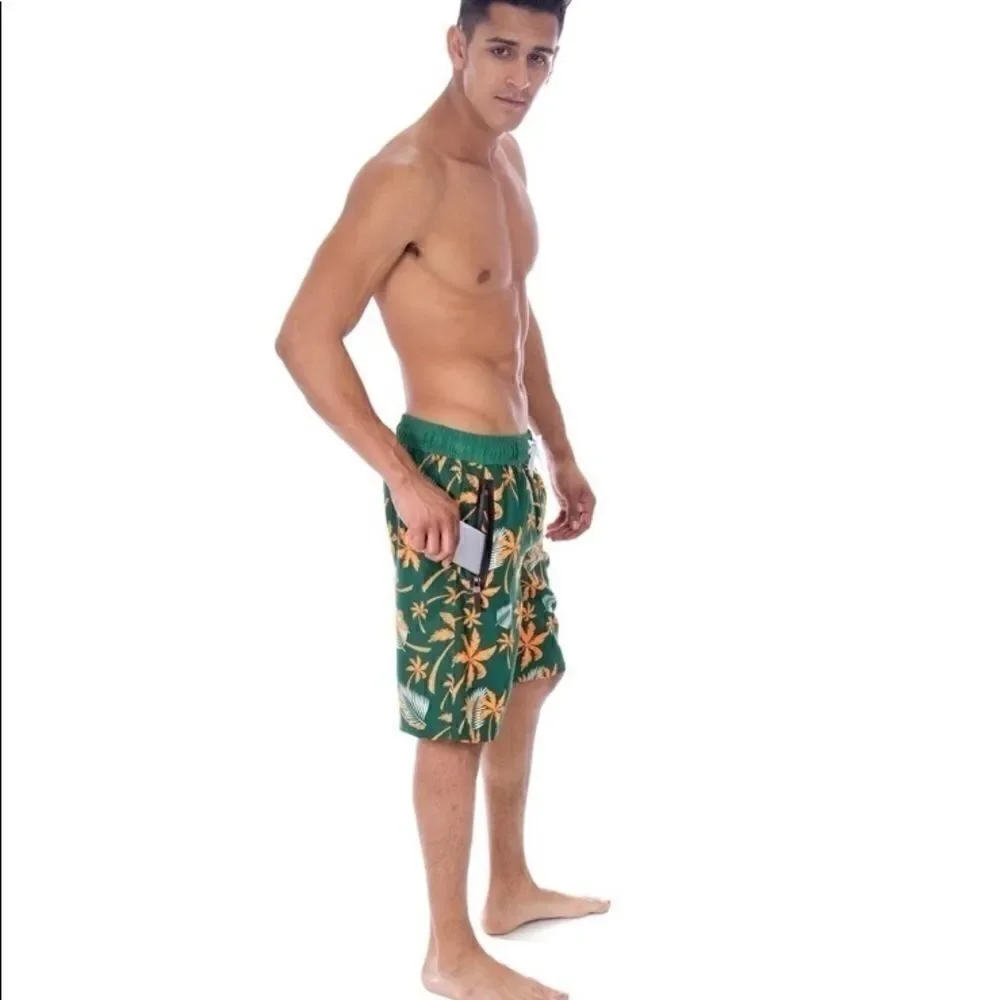 💥Ashopz Men’s Mark tropical print  swim trunks